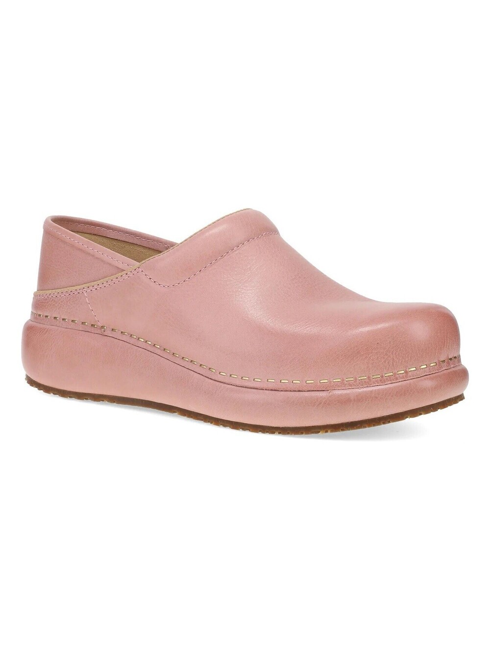 Dansko Platform Pro Coral Leather Clog  Women’s Size 38 7.5-8